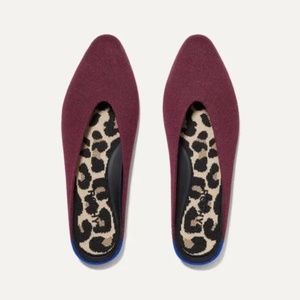 Rothy's Black Cherry Almond Toe Demi Mule Shoes 6.5